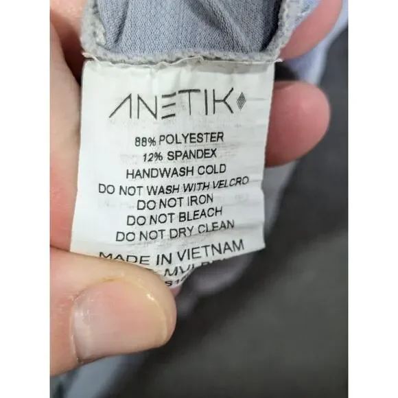 Anetik Performance Shirt Mens XL Fishing Seahorse Farm Hawaii UPF 30 Quick Dry - Picture 4 of 13